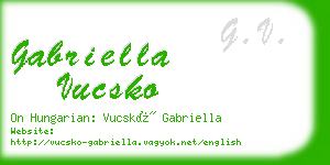 gabriella vucsko business card